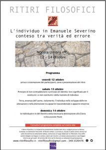 locandina Ritiri Filosofici
